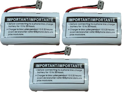 JustGreatDealz Battery BT-1007 BT1007 BT904 BT-904 BT1015 BT-1015 BBTY0651101 BBTY0460001 BBTY0510001 BBTY0624001 BBTY0700001 HHR-P506 HHR-P506A Compatible with Uniden Telephones (3-Pack)