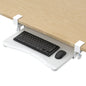 suptek Keyboard Tray Under Desk Pull Out with C Clamp Mount, Computer Keyboard & Mouse Tray, 25.6 (30 Including Clamps) x 11.8 inch Slide-Out Platform Computer Drawer for Typing, Light Wood, DSF1QM