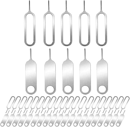 50 Pieces SIM Card Removal Openning Tool Tray Eject Pins Needle Opener Ejector,Compatible with iPhone X, 8 Plus, 8, 7 Plus, All Other iPhone Models, iPads, iPods, Samsung Galaxy Note/S/Edge/J Series