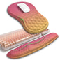 Hokafenle 2in1 Combination, Wave Keyboard Wrist Rest and Ergonomic Curvature Mouse Pad Wrist Support for Relieve Wrist Pain, Filled with Soft Cushion Memory Foam, Golden Pink Marble