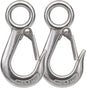 Alele 2Pack Grab Hooks, Slip Hooks,Stainless Steel Lifting Hook Rigging Accessory (Grab Hooks 200Kg 2p)