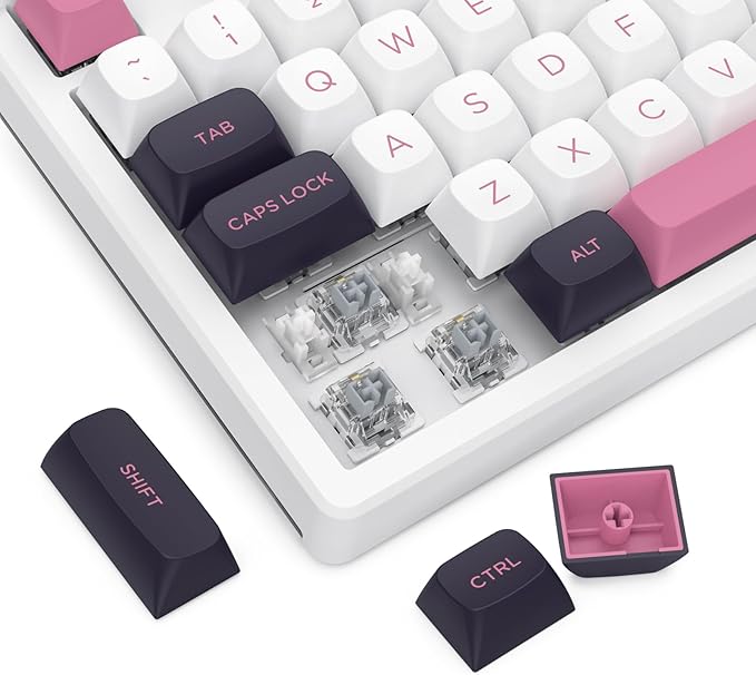 Redragon K729 80% Wired Gasket RGB Gaming Keyboard, 87 Keys TKL Mechanical Keyboard w/Knob Control, Mix-Color PBT Keycaps, Hot-Swap South-Facing Socket & 5-Layer Dampener, Custom Linear Switch
