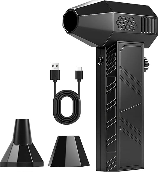 SRGARH Compressed Air Duster, 130000RPM Super Power Cordless Air Duster Replace Compressed air can Gear Adjustable Mini Blower Dust Blower for Computer Keyboard House Outdoor and Car