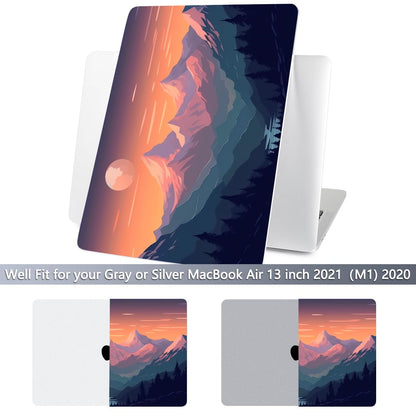 Batianda AstroGrid Case for MacBook Air 13 inch 2018-2020, Sunset Sail