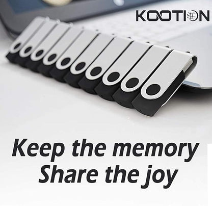 Wholesale 100 Pack 8GB Flash Drive Thumb Drive Flash Drives Swivel Memory Stick, Custom Logo, Black