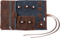 Tech Roll Organizer, Travel Tech Organizer, Cord Organizer, Jewelry Case (Coal Grey - Desert)