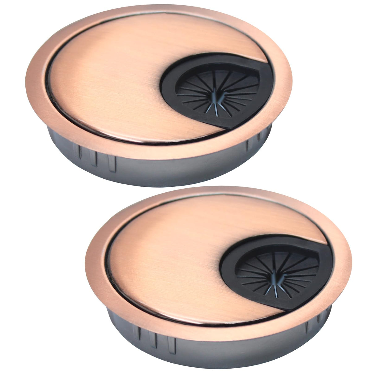 EASYEAH 2 Pcs Desk Grommet 2" / 50 mm, Zinc Alloy Desk Cord Hole Cover
