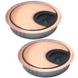 EASYEAH 2 Pcs Desk Grommet 2" / 50 mm, Zinc Alloy Desk Cord Hole Cover