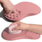 Armanza Ergonomic Joint Wrist Support Mouse Pad with Memory Foam Cushion Massage Bump, Carpal Tunnel Pain Relief Mousepad Slope Design for Wrist Rest, 11.8x7.9 in, Pink