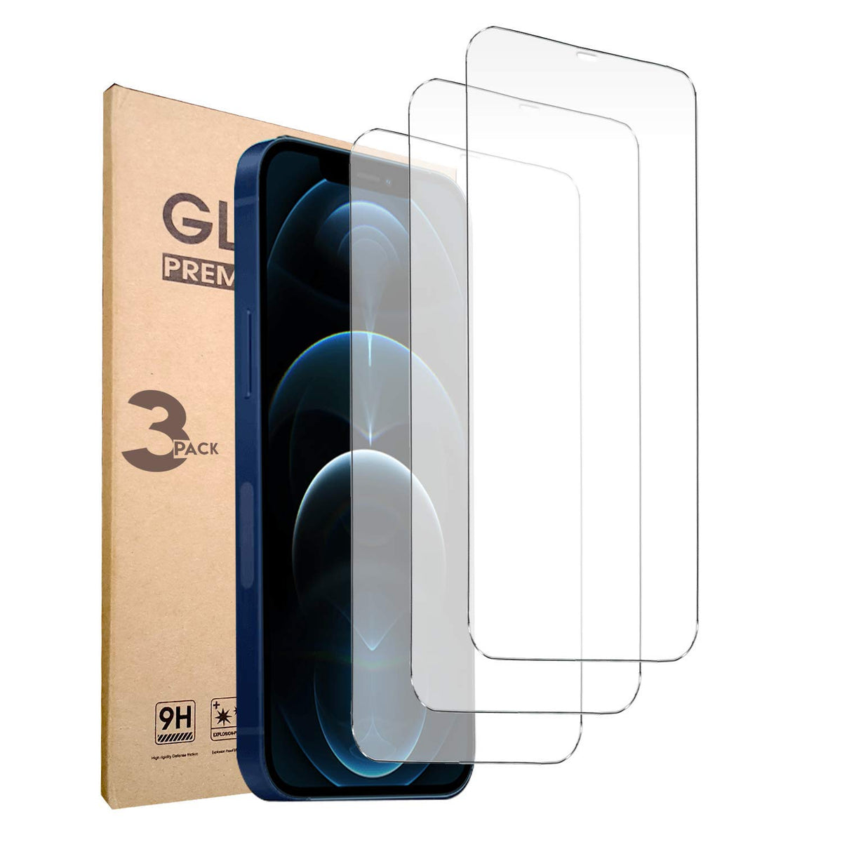 MASETECH Screen Protector Tempered Glass Compatible with Apple iPhone 15 Pro Max (2 Pack)