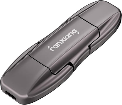 Flash Drive 1TB, USB 3.2 Gen2 Up to 1050MB/s, USB Drive, USB A + Type C External Portable SSD for iPhone 15/Pro/Android Phone/Windows/MacPC/Laptops, FF952