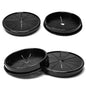 4 Pcs Cable Grommet, Snap Bushing 2-15/16" (75 mm) Mounting Diameter, Flexible Petal-Shaped Buckle Round Nylon Desk Grommet for Wires Through Countertop Cord Organizer and Protection, Black