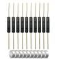 Gebildet 10pcs 4W 3 Pin Reed Switch Reed Contact Normally Open N/O N/C SPDT, Glass Reed Relay Magnetic Induction Switch (2.5mm x 14mm)