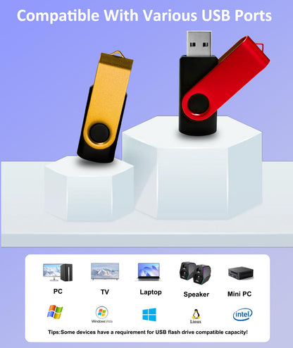 16GB Flash Drive 10 Pack Nicepicten USB 2.0 Thumb Drive USB Memory Stick