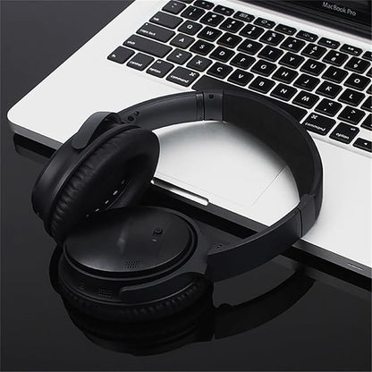 Replacement Ear Pads for Bose QuietComfort 35 35 II 15 25(qc 35 25 15/QC35 ii), Headphone Ear Covers, High Density Memory Cotton, Soft Leather, Adaptive Noise Isolation Headphones Pads Cushions