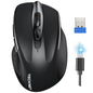 TECKNET Wireless Mouse Rechargeable, 2.4G Computer Mice with USB-A Receiver