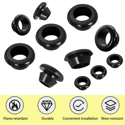 Qrity 20x Rubber Grommets ID 14mm Mount 17mm for Cable
