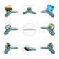 OKATOPGEAKO Phone Wrist Support/Soft Pillow Stand/2021 New Multi-Angle Tablet Stand/Phone Holder/Pillow Lap Pad Stand,for Ipad,Phones,Tablets, Ereaders,Books(Malachite-Green)