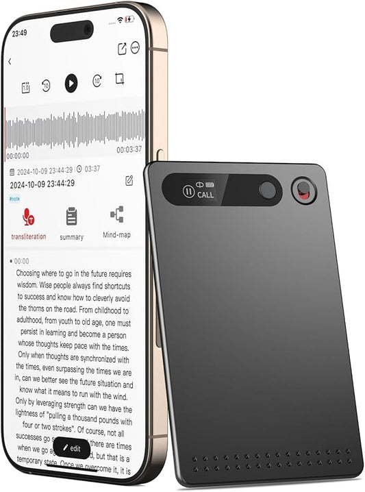 DreamFair AI Voice Recorder, Voice Recorder AI Technology for Transcription & Summarization with Magnetic Housing, App Control,112 Languages, 64GB Memory, Audio Recorder for Lectures, Meetings