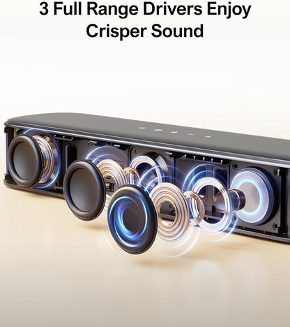 ULTIMEA 5.1ch Sound Bar with Subwoofer, Home Theater Virtual Surround Sound System for TV, Soundbar with App Control, 2 Surround Speakers, Opt/AUX, Peak Power 250W, Aura A30