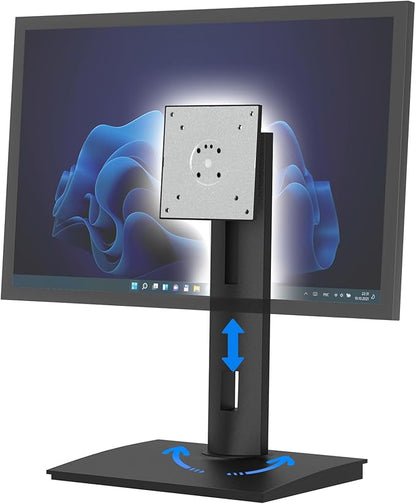 Vesa Monitor Stand with Spring-Adjustable Height, Swivel, Tilt, Rotation Vesa Stand, Compatible with Monitors Within 32 inches and Weighing Between 4.8-11lb (Black, Only for 4.8-7.8 lb Monitor)