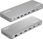 Plugable USB C Laptop Docking Station, Dual Monitor 4K 60Hz for Apple Mac M1/M2/M3/M4, 2X HDMI or 2X DisplayPort, 100W Charging DisplayLink Dock, 2 Displays for MacBook, Driver Required (UD-6950PDH)