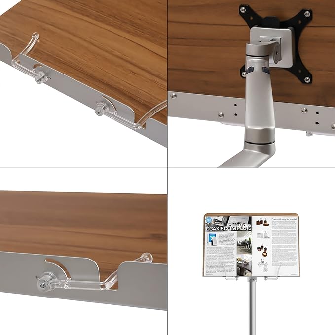 Book Stand for Reading, Floor Stand/Holder for Laptop,Tablet,Phone,Compatible with MacBook,iPad Notebook