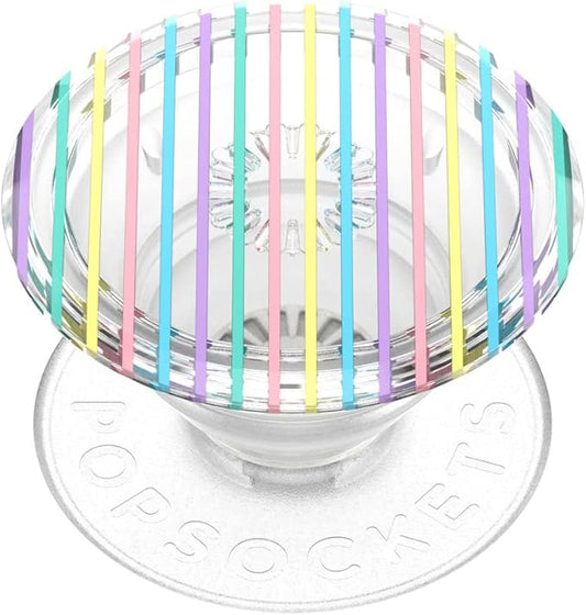 PopSockets Adhesive Phone Grip, Holder, Phone Stand, Rainbow - Translucent Colorblock