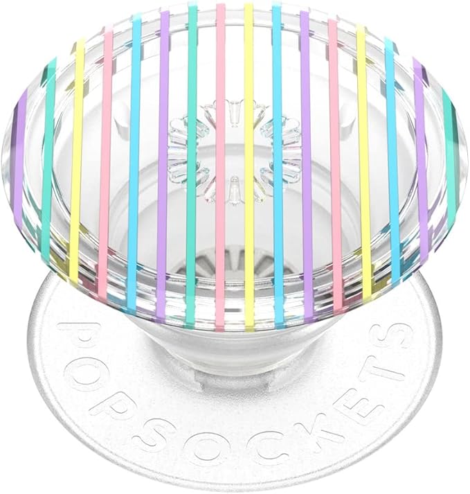 PopSockets Adhesive Phone Grip, Holder, Phone Stand, Rainbow - Translucent Colorblock