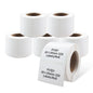 PUQU 30x20mm Direct Thermal Sticker Labels, Self-Adhesive All-Purpose Label Maker Tape, Compatible with AQ Series Label Printer, Refills Standard Laminated Office Labeling, 6 Rolls, 1920 Labels
