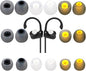 Earbud Tips Ear Bud Tips Soft Anti Slip Washable and Reusable Silicone Replacement Earbud Tips Fit Most in-Ear Earbuds(Inner Hole 3.8mm -5.1mm) 18pcs S M L