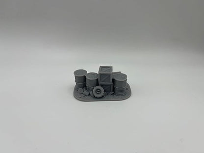 Hautico Cargo Piles Miniature Terrain Compatible with Dungeons and Dragons, 28mm Miniature Wargaming, Tabletop RPGs, Wargame Scenery