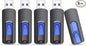 JUANWE 32GB Flash Drive 3.0 USB 5 Pack Thumb Drive Retractable Slide Memory Sticks for Computers Bulk USB Jump Drive Data Storage Pen Drive Blue