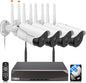 WEILAILIFE 【Dual Antenna Enhanced】 5MP Outdoor Wireless Security Camera System, Wireless DVR System, WiFi Video Surveillance, Home Security Cameras