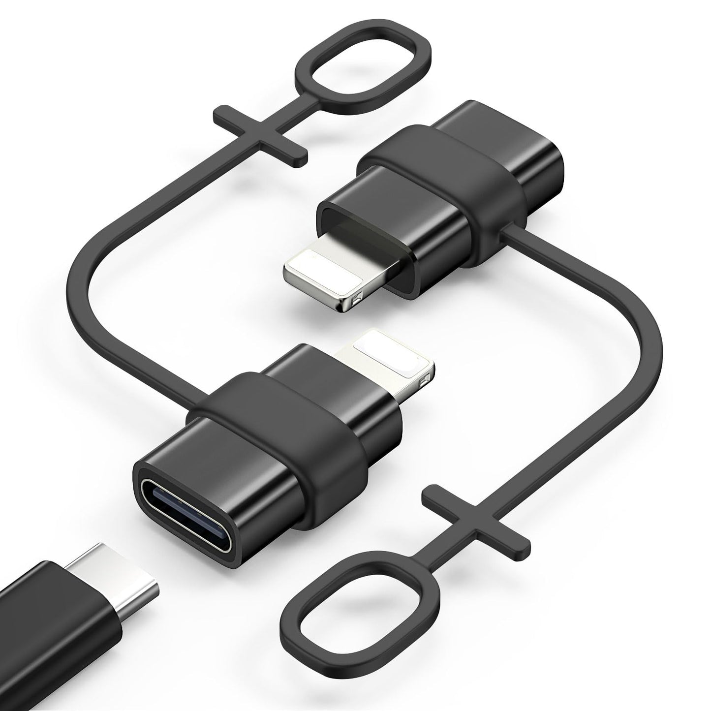 MoKo USB C to Lightning Adapter for iPhone 14/13/12, 2 Pack