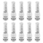 Strain Relief Cord Connector,LISTENJIALE 10Pcs NPT 1/4" Waterproof Cable Gland Flex Spiral Strain Relief Adjustable 4-8mm Cable Connector Nylon Joint with Gaskets(Grey)