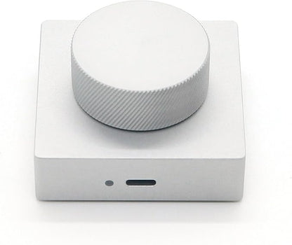 Bluetooth Media Control Knob, Controller for PC/Gaming/Home Audio/Desktop,Multi-Function Button with Adjustment,Wireless Volume Controller for Windows, Android, iOS, macOS