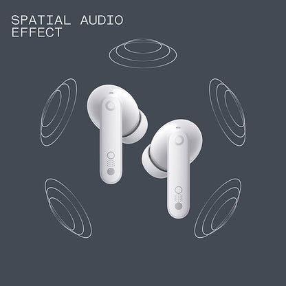 CMF Buds Pro 2 Wireless Earbuds, Hi-Res Audio with LDAC, 50 dB Hybrid Noise Cancelling Earbuds, Ultra Bass Technology, Bluetooth 5.3, 43H Play Time with Charging Case, 6 HD Mics Headphones, Light Grey