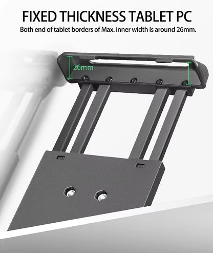 Strg Industrial Tablet Mount for 7.0" - 8.7" iPads/Tablets, Heavy Duty Tablet Mount Compatible with RAM Mount 1" and 1.5" Round Ball Mounts (Not Included Ball Mount)