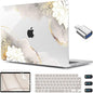 CISSOOK for MacBook Air 13.6 inch Case 2025 2024 2023 2022 Release Model M3 A3113 M2 A2681, Lotus Hard Shell Case Keyboard Cover for MacBook Air 13 M2 M3 M4 Chip, Charming Painting