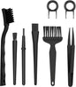 8 PCS Keyboard Cleaning Brushes Kit, Small Portable Anti Static Electronic Dust Cleaning Brush for Computer PC Keyboard Laptop Motherboard Camera Small Space(Black, Set of 8)