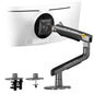 NB Gaming Monitor Arm or for 32 to 60 Inches Screen, Load up to 20 kg, VESA 75/100, RGB-Light, Heavy Duty, Multi Angle Adjustable, Premium Aluminum, Blue