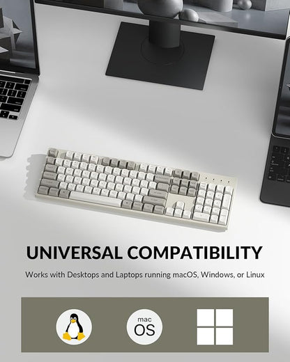 Keychron C2 Pro Wired Mechanical Keyboard with 8K Hz Polling Rate, Full Size Custom RGB Backlit Hot-Swappable, Non-Shine Through PBT Keycaps Compatible with Mac Windows Linux