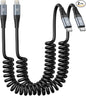 KIYODA USB Type C to Lightning Cable 3FT 2Pack, Coiled iPhone Charger Fast Charging for Car Short USBC Lightning iPhone Cord for iPhone14/13/12/11 Pro Max/iPad/CarPlay