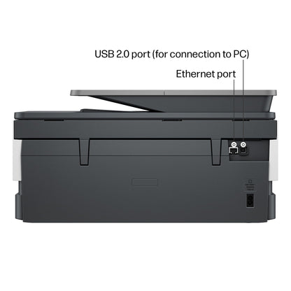 HP OfficeJet Pro 8125e Wireless All-in-One Color Inkjet Printer, Print, scan, Copy, ADF, Duplex Printing Best-for-Home Office, 3 Month Instant Ink Trial Included, AI-Enabled (405T6A)