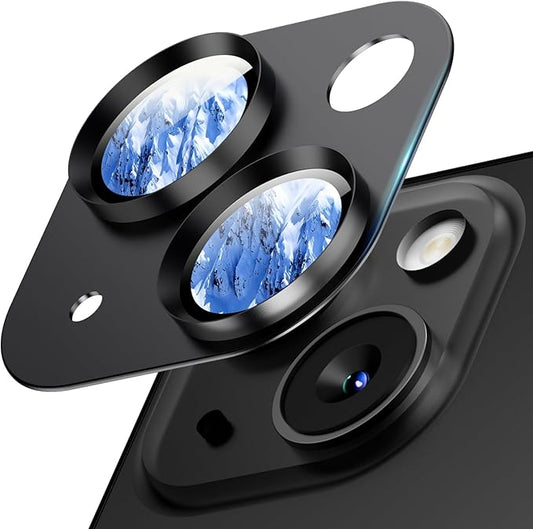 Wumigoo Camera Lens Protector for iPhone 15/15 Plus/iPhone 14/14 Plus-Black