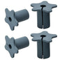 4pc Starlink Cable Grommet 5/8" Silicone Waterproof Wall Hole Pass Through Split Cable Bushings for TV Wire Ethernet Cord, Starlink Cable Routing Kit Accessories, 27.6mm/1.09" Ht, Grey