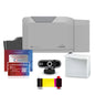 Bodno Seaory S28 Dual Sided ID Card Printer & Complete Supplies Package ID Software and Camera - Silver Edition