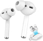 AhaStyle 4 Pairs AirPods Ear Tips Silicone Earbuds Cover [Not Fit in The Charging Case] Compatible with Apple AirPods (2 Pair Large & 2 Pairs Small, White)