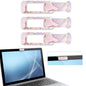 Webcam Cover, 3 Pieces, Laptop Camera Cover, Privacy Shielding Capacity is Twice as Big as The Traditional, Suitable for Computer Mobile Phones, laptops, Tablets and so on (Black)